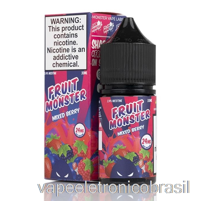 Vape Recarregável De Frutas Mistas - Sais De Monstros De Frutas - 30ml 48mg